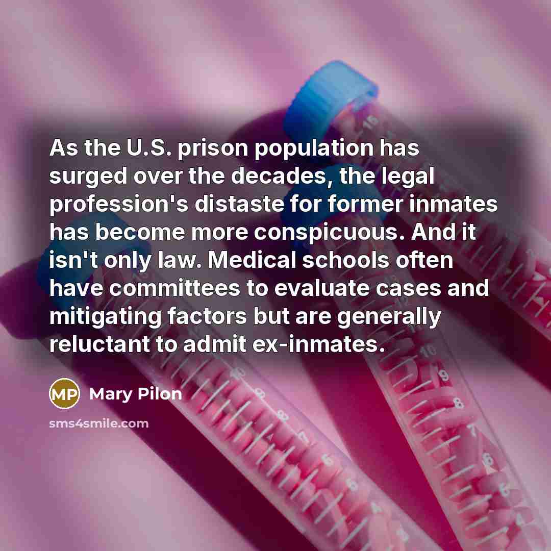 “As the U.S. prison population has surged over the decades,…” quote by Mary Pilon