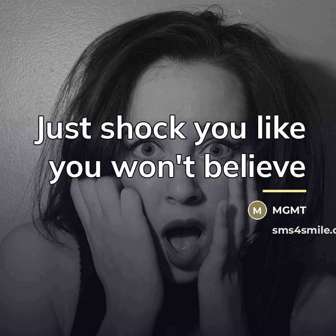 “Just shock you like you won't believe…” quote by MGMT