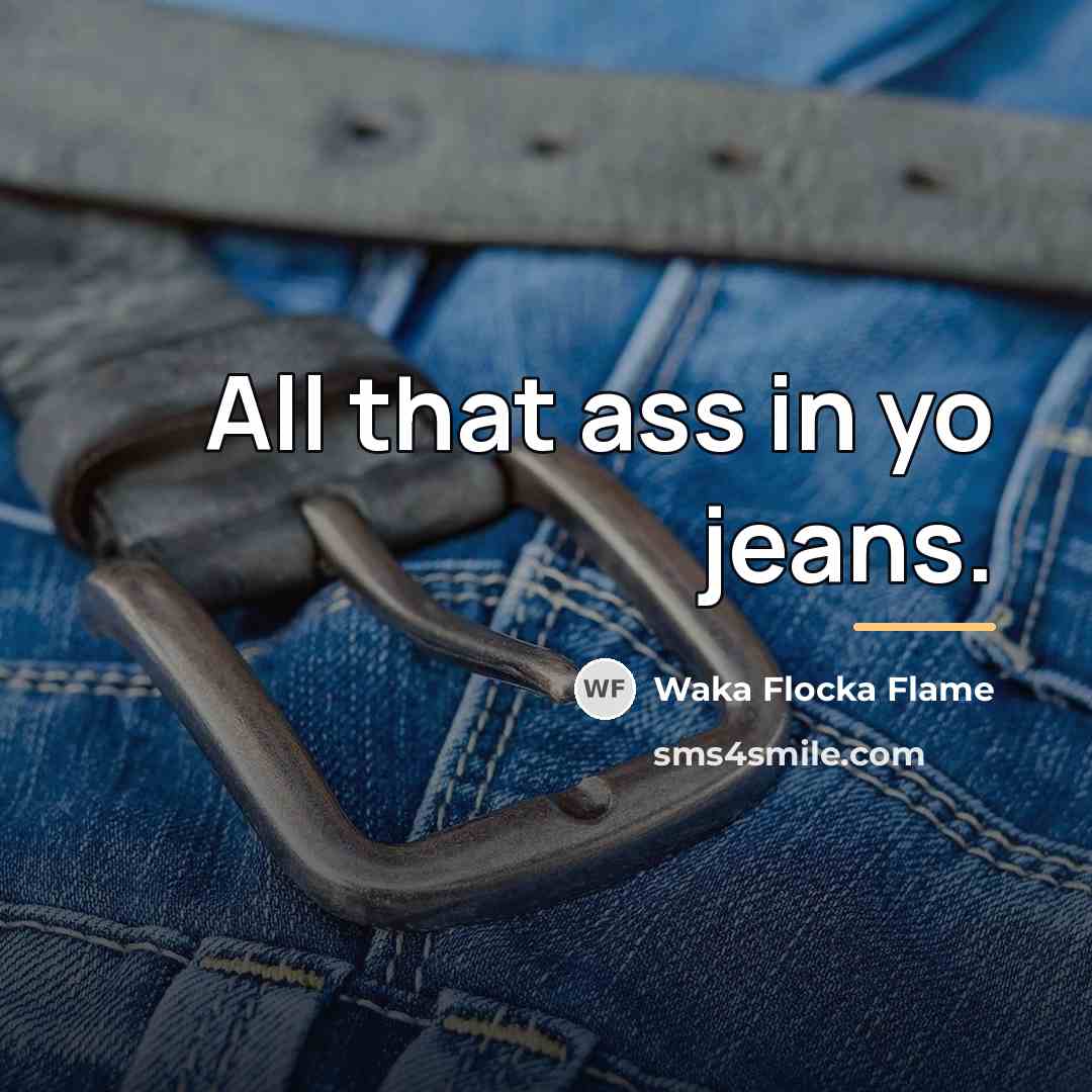 “All that ass in yo jeans.…” quote by Waka Flocka Flame