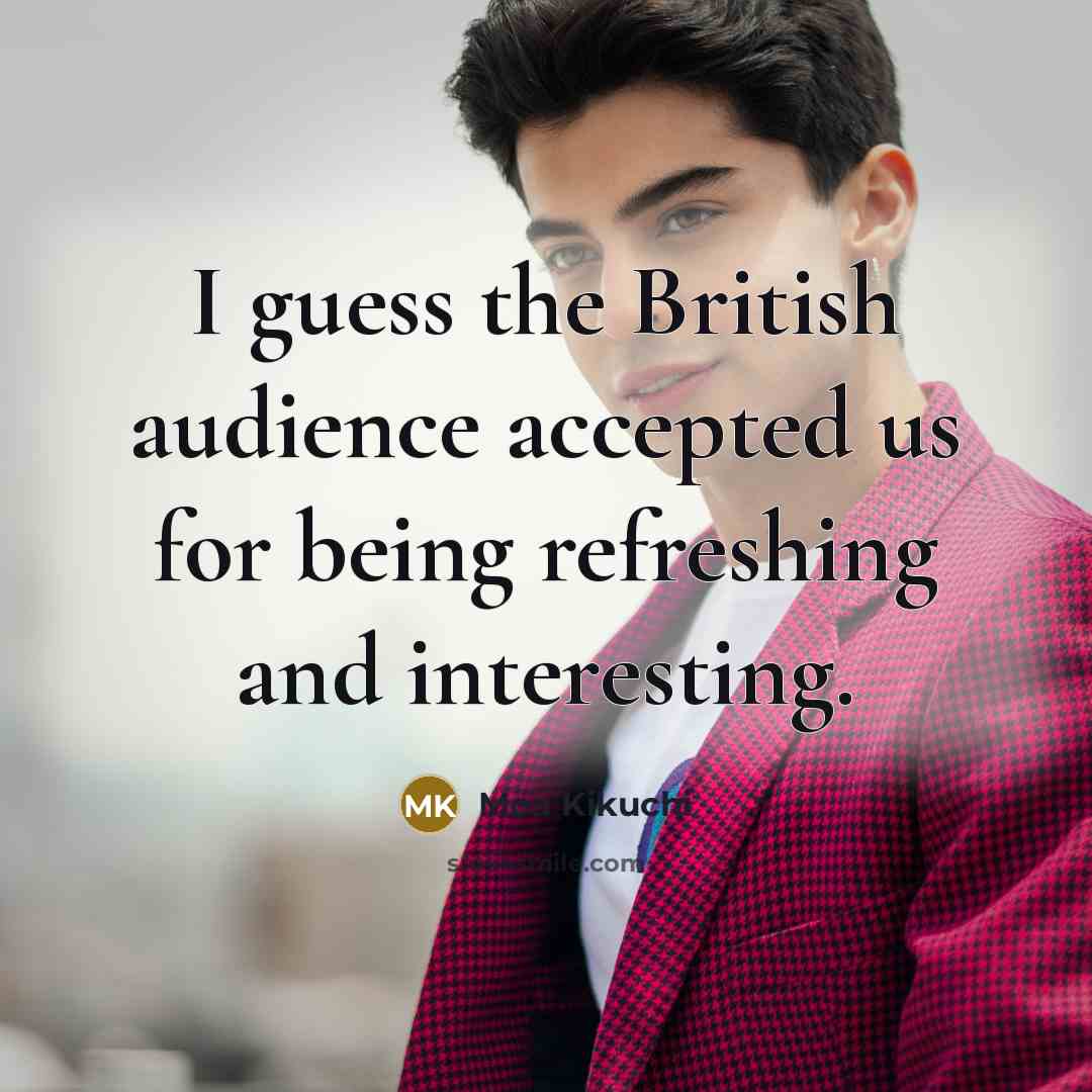 “I guess the British audience accepted us for being refreshing…” quote by Moa Kikuchi