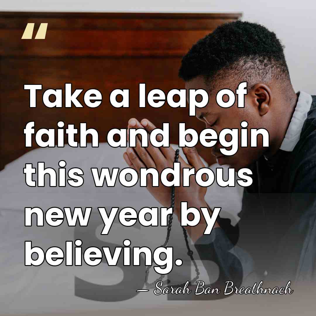 Take a leap of faith and begin this wondrous new year by&hellip; - Sarah Ban Breathnach