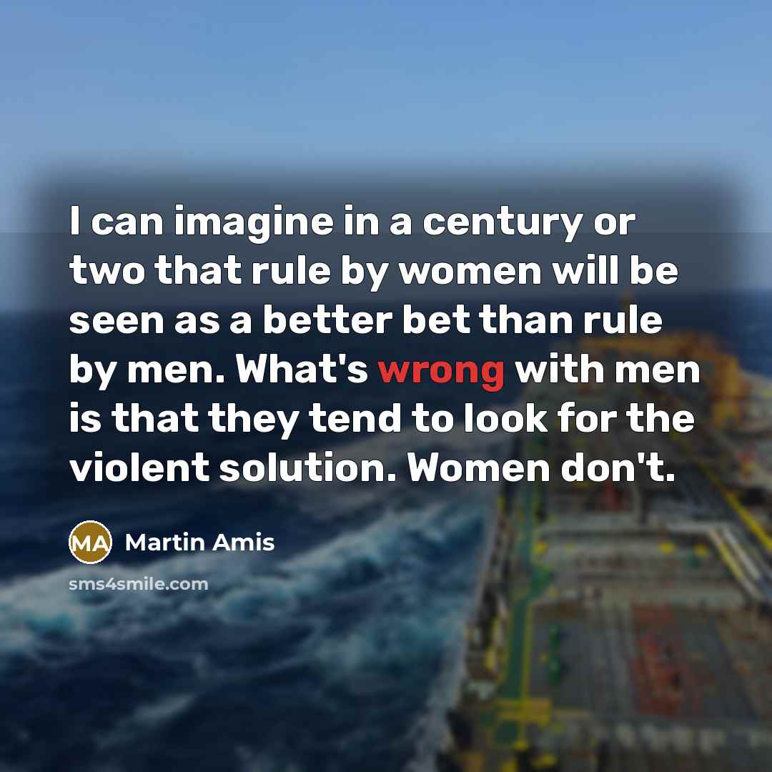 “I can imagine in a century or two that rule…” quote by Martin Amis
