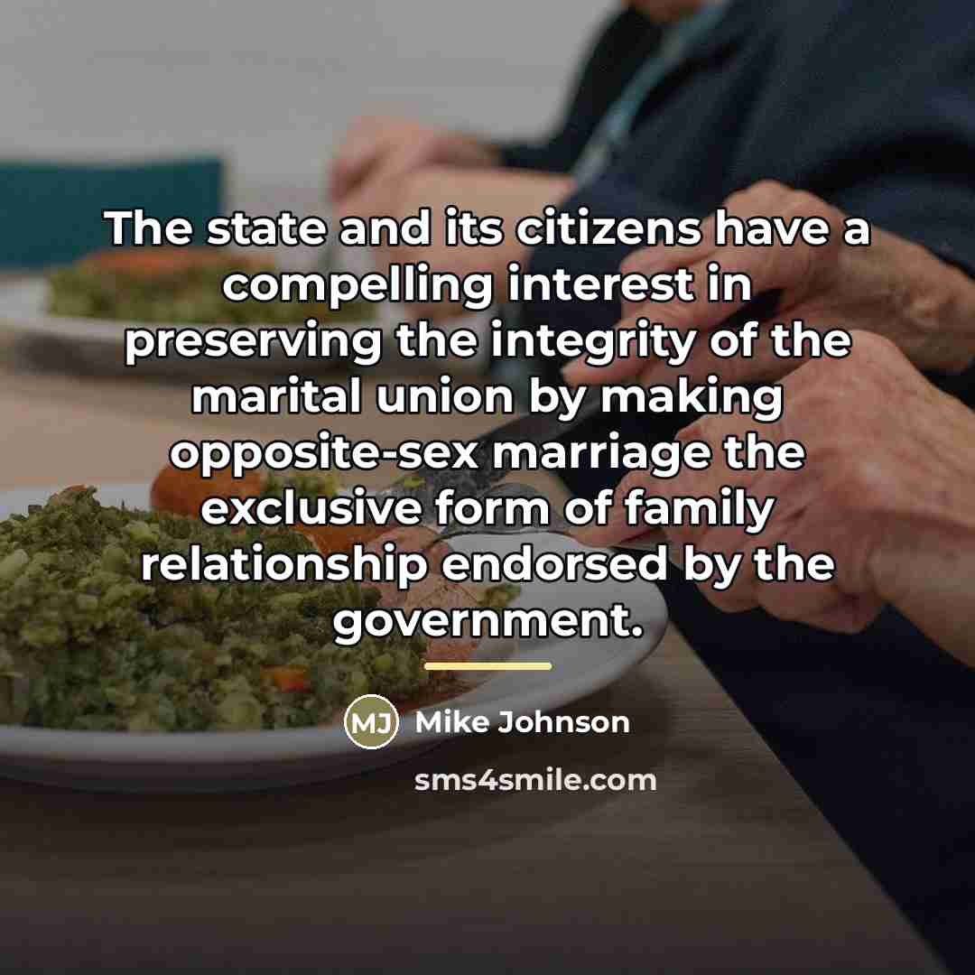 “The state and its citizens have a compelling interest in…” quote by Mike Johnson