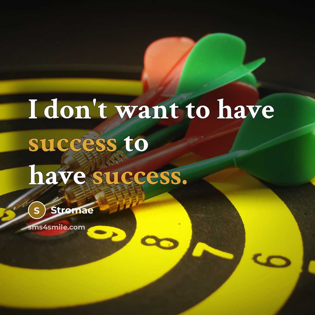 “I don't want to have success to have success.…” quote by Stromae