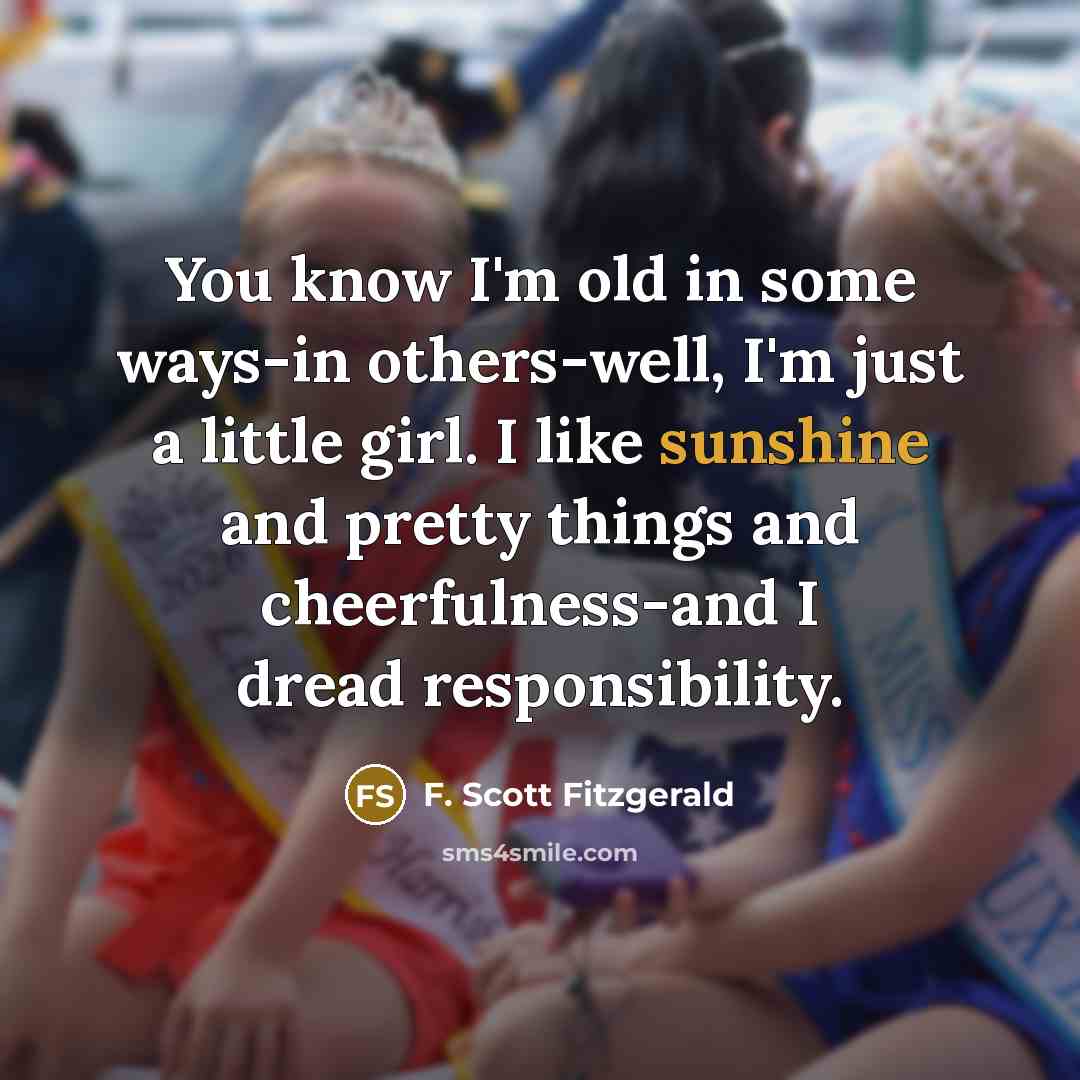 “You know I'm old in some ways-in others-well, I'm just…” quote by F. Scott Fitzgerald