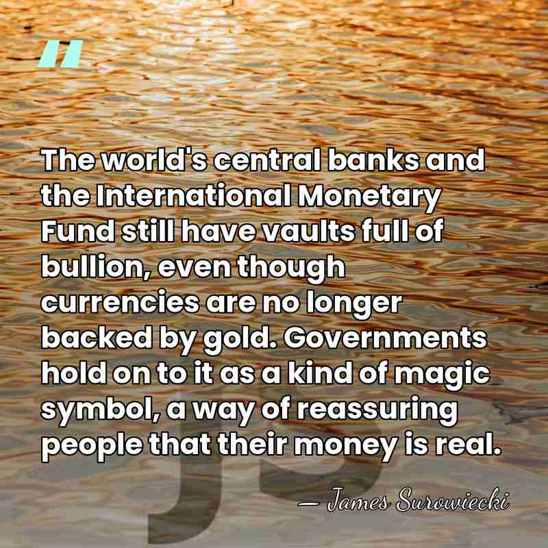 The world's central banks and the International Monetary Fund still have vaults&hellip; - James Surowiecki