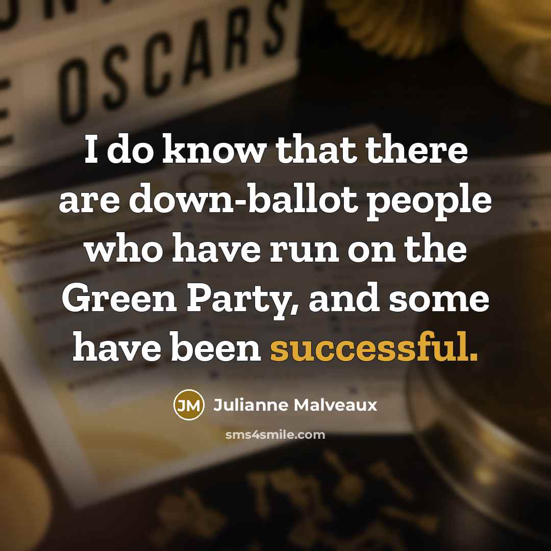 “I do know that there are down-ballot people who have…” quote by Julianne Malveaux