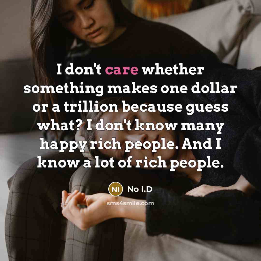“I don't care whether something makes one dollar or a…” quote by No I.D