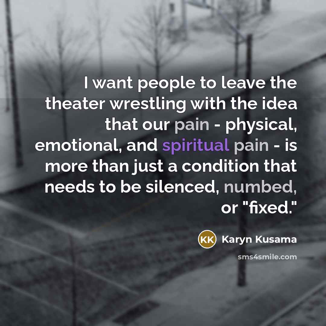 “I want people to leave the theater wrestling with the…” quote by Karyn Kusama