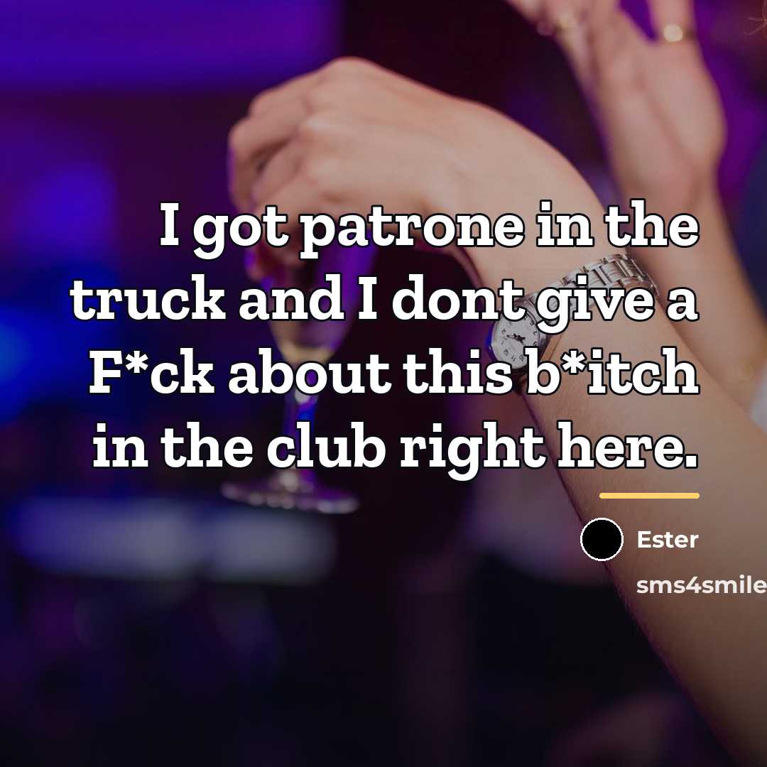 “I got patrone in the truck and I dont give…” quote by Ester
