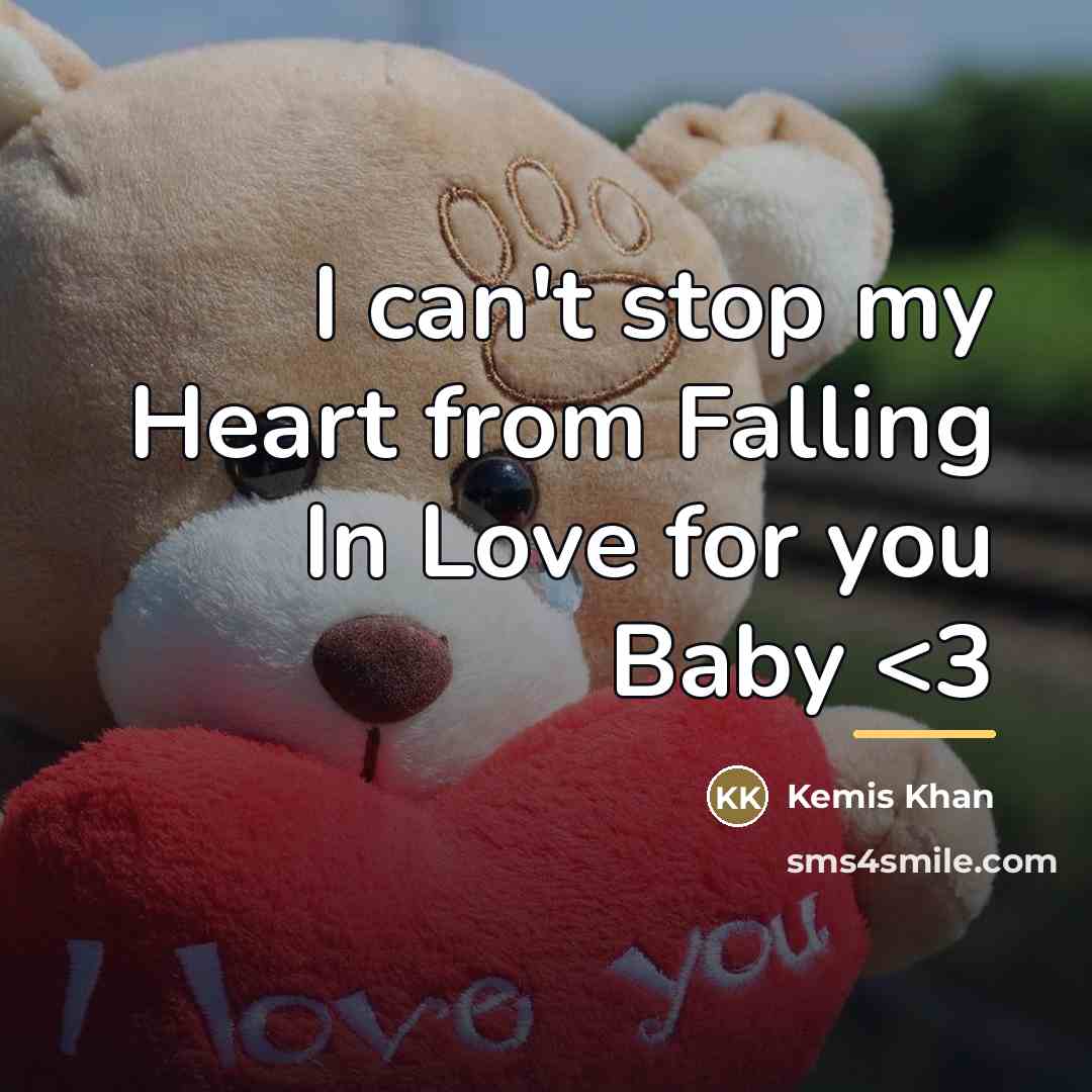 “I can't stop my Heart from Falling In Love for…” quote by Kemis Khan