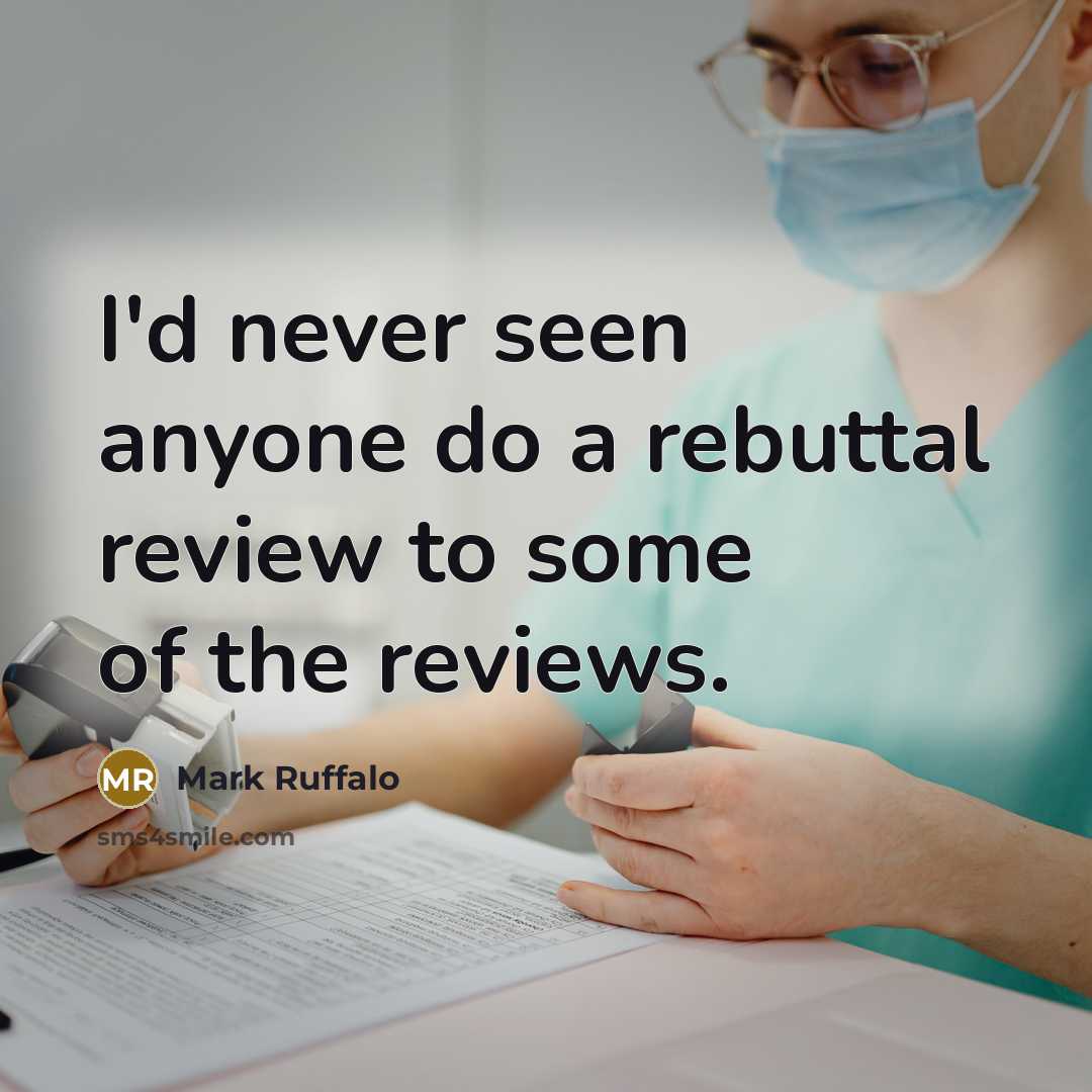 “I'd never seen anyone do a rebuttal review to some…” quote by Mark Ruffalo