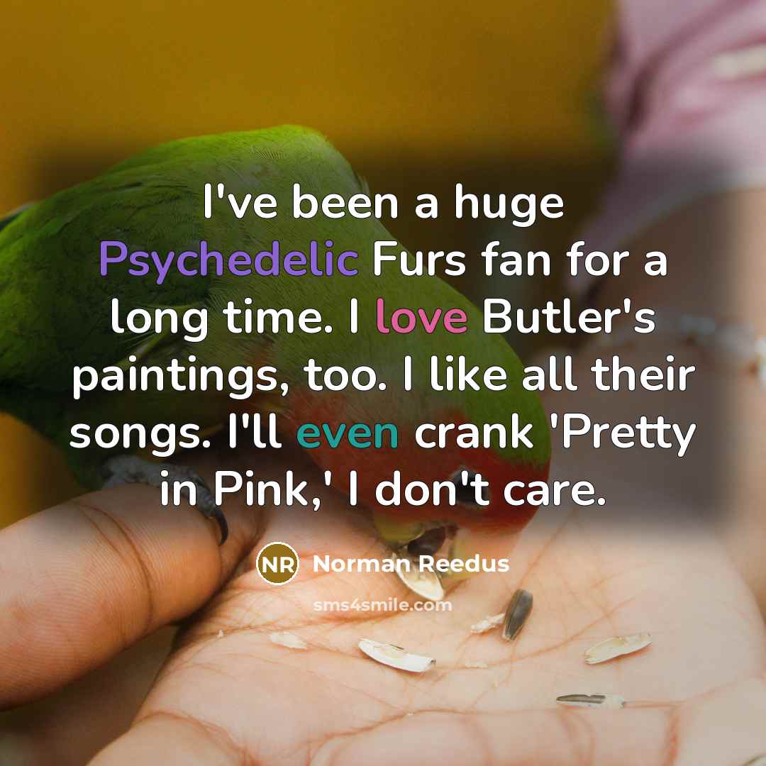 “I've been a huge Psychedelic Furs fan for a long…” quote by Norman Reedus