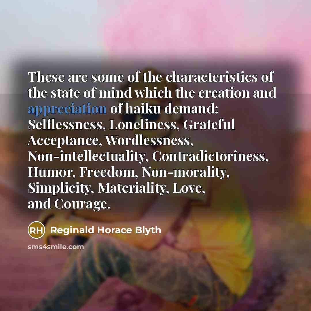 “These are some of the characteristics of the state of…” quote by Reginald Horace Blyth