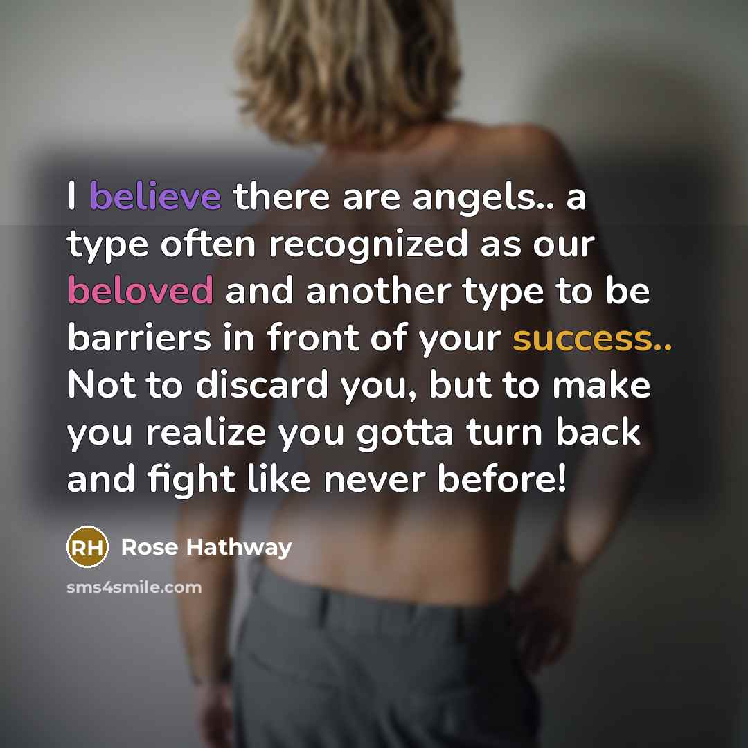 “I believe there are angels.. a type often recognized as…” quote by Rose Hathway