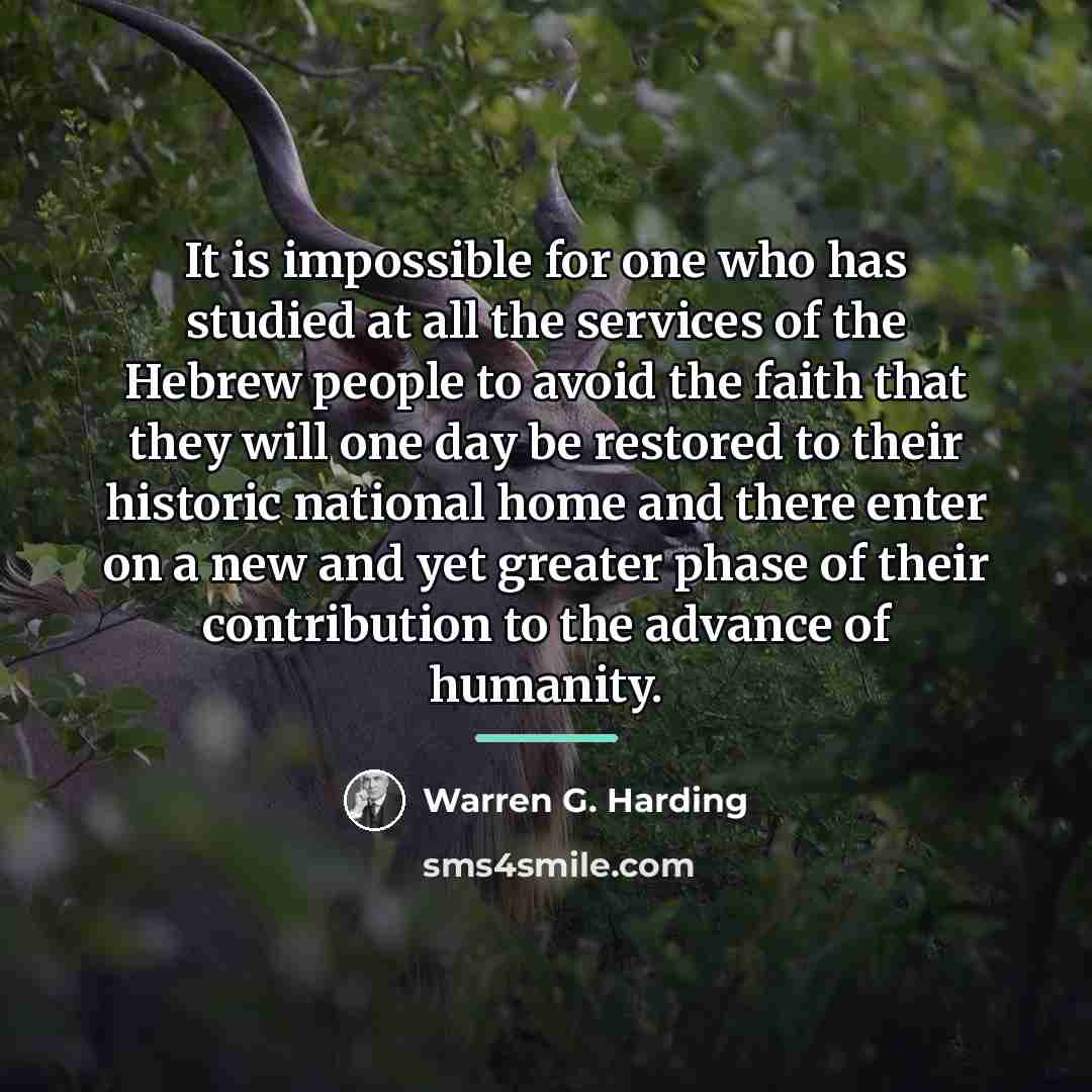 “It is impossible for one who has studied at all…” quote by Warren G. Harding