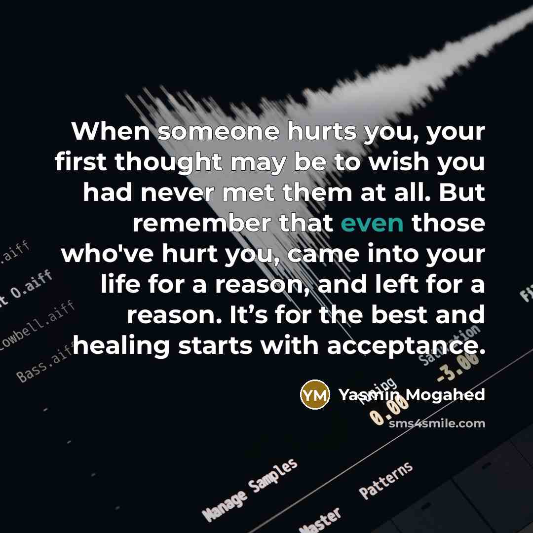 “When someone hurts you, your first thought may be to…” quote by Yasmin Mogahed