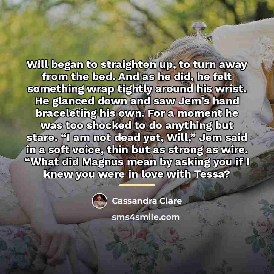 “Will began to straighten up, to turn away from the…” quote by Cassandra Clare