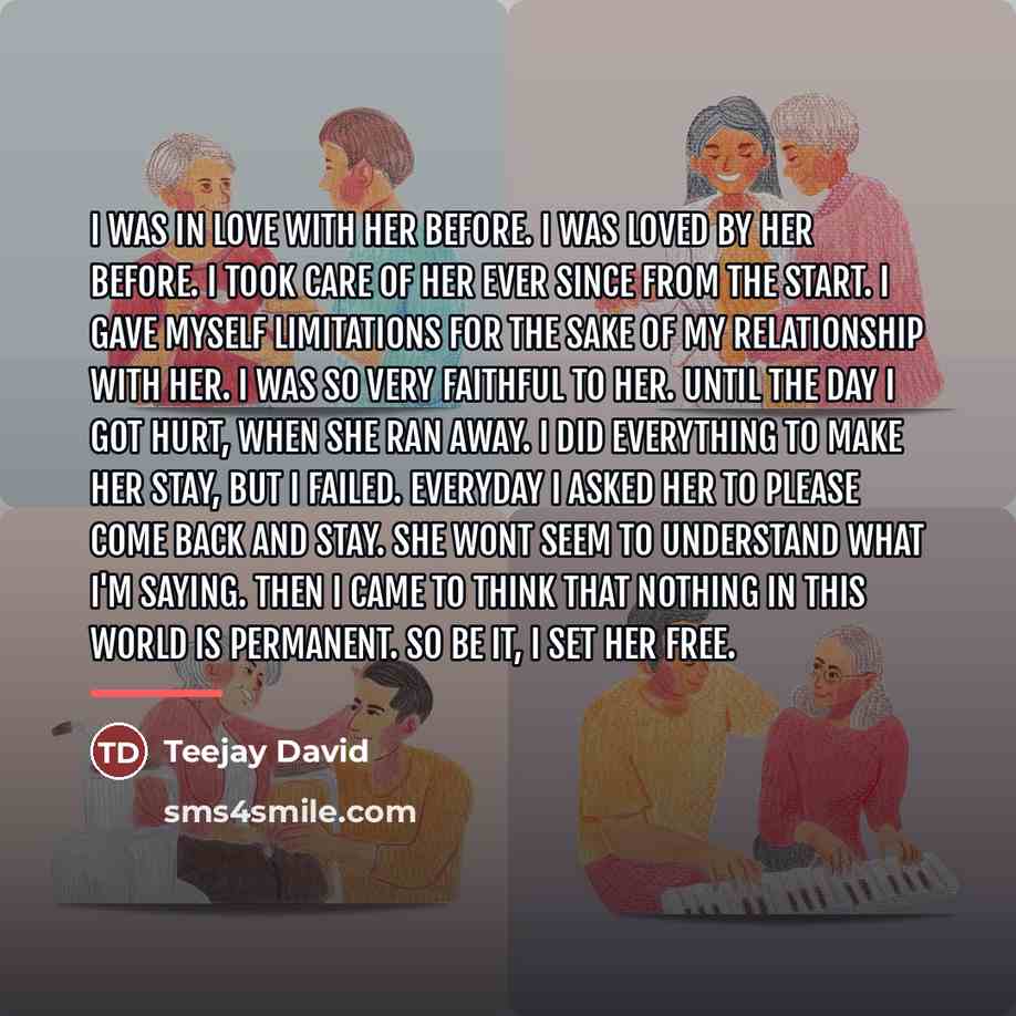 “I was in love with her before. I was loved…” quote by Teejay David