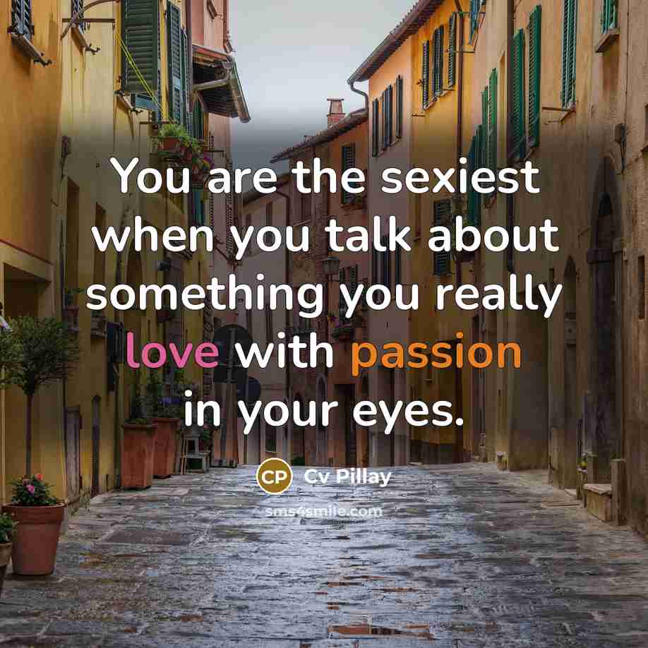 “You are the sexiest when you talk about something you…” quote by Cv Pillay