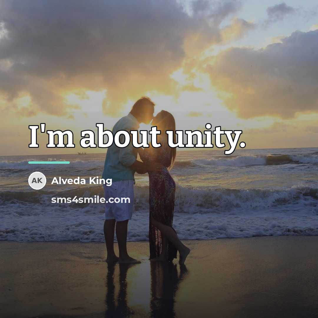 “I'm about unity.…” quote by Alveda King