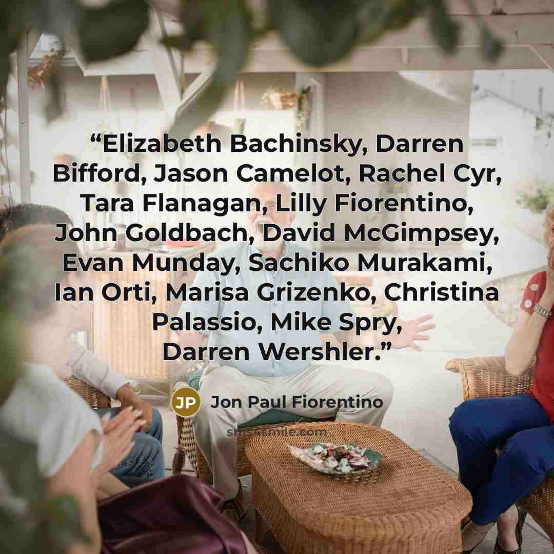 “Elizabeth Bachinsky, Darren Bifford, Jason Camelot, Rachel Cyr, Tara Flanagan, Lilly Fiorentino, John Goldbach, David McGimpsey, Evan Munday, Sachiko Murakami, Ian Orti, Marisa Grizenko, Christina Palassio, Mike Spry, Darren Wershler.” quote by Jon Paul Fiorentino