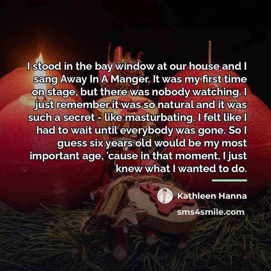“I stood in the bay window at our house and…” quote by Kathleen Hanna