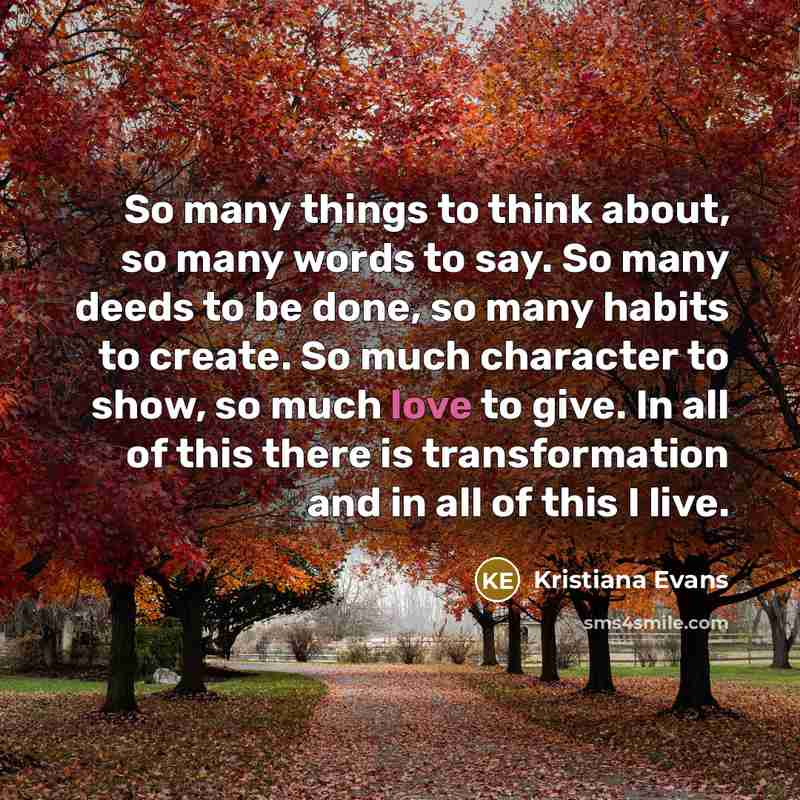 “So many things to think about, so many words to…” quote by Kristiana Evans