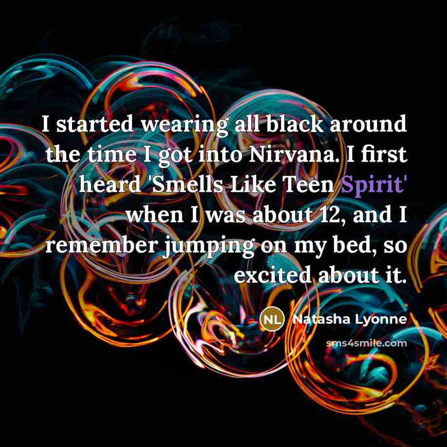 “I started wearing all black around the time I got…” quote by Natasha Lyonne