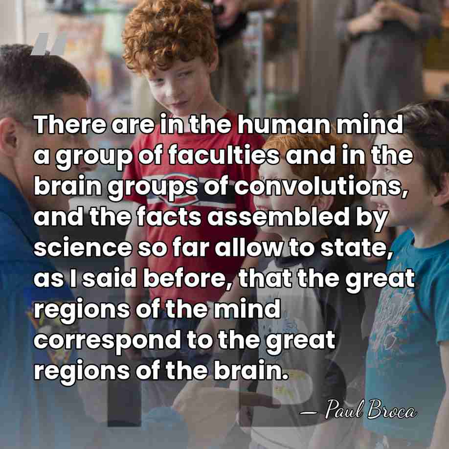 There are in the human mind a group of faculties and in&hellip; - Paul Broca