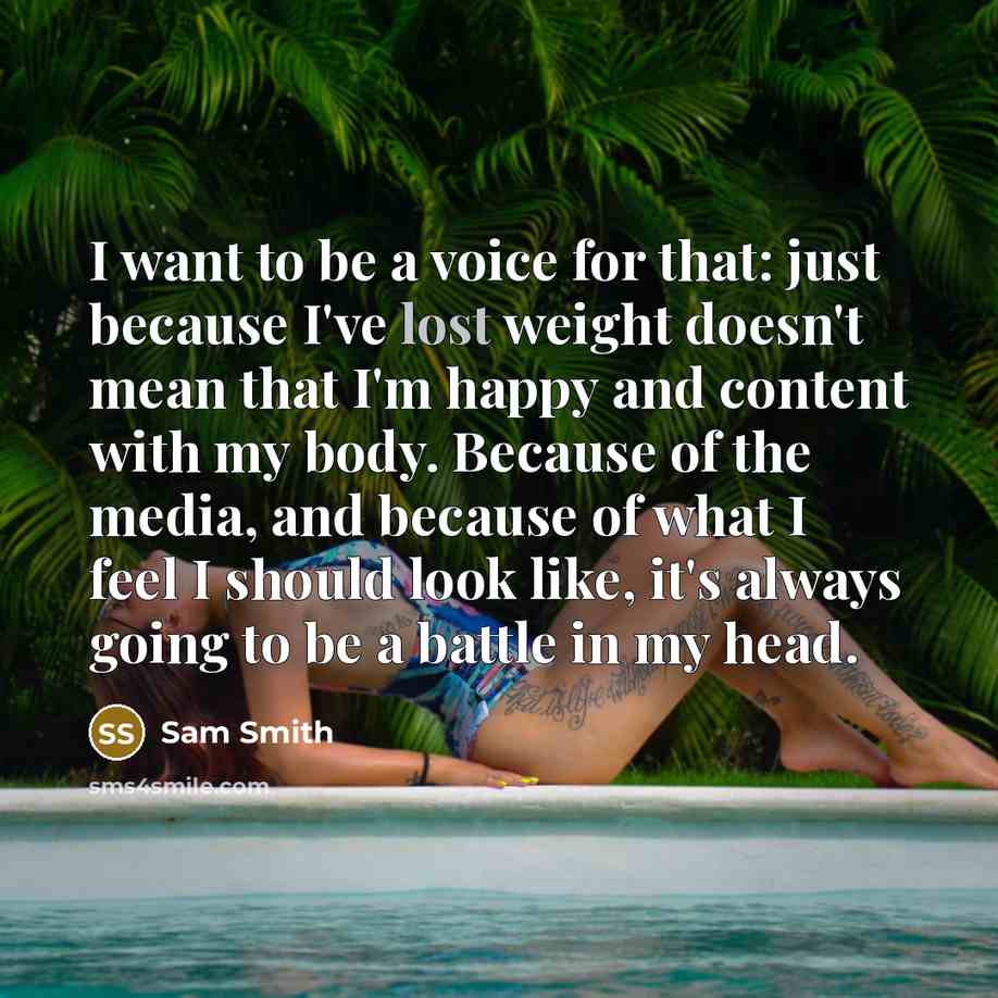 “I want to be a voice for that: just because…” quote by Sam Smith