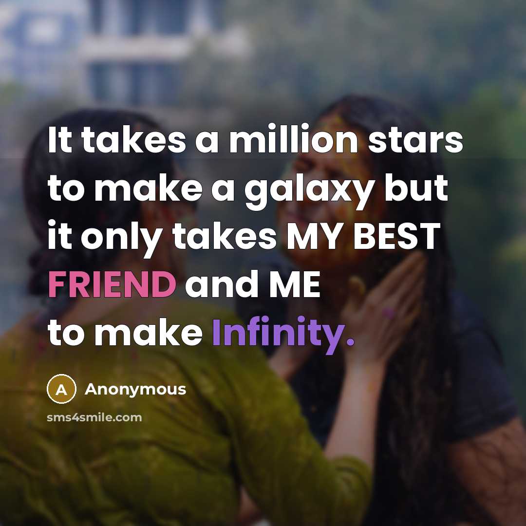 “It takes a million stars to make a galaxy but…” quote by Anonymous
