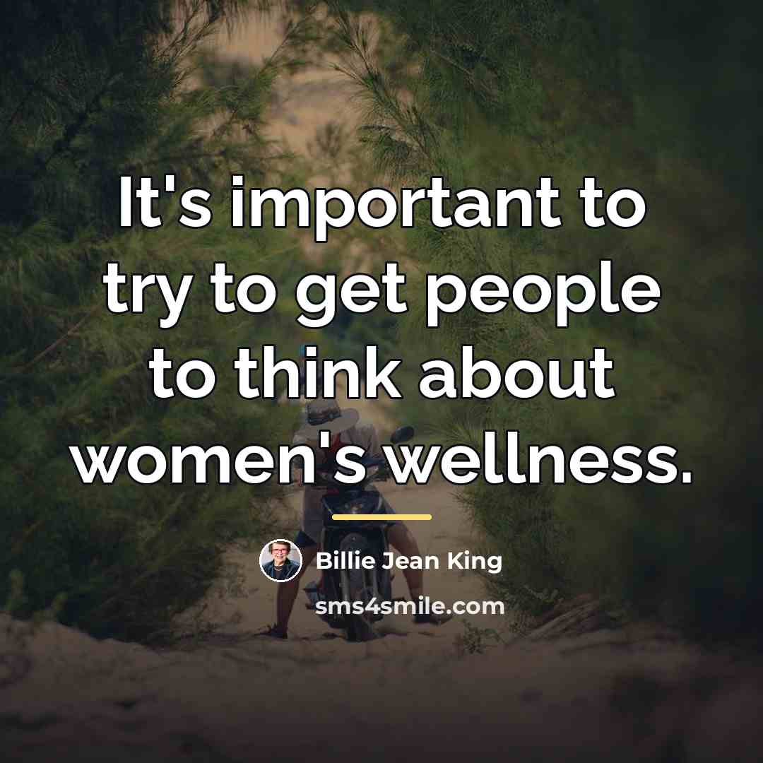 “It's important to try to get people to think about…” quote by Billie Jean King
