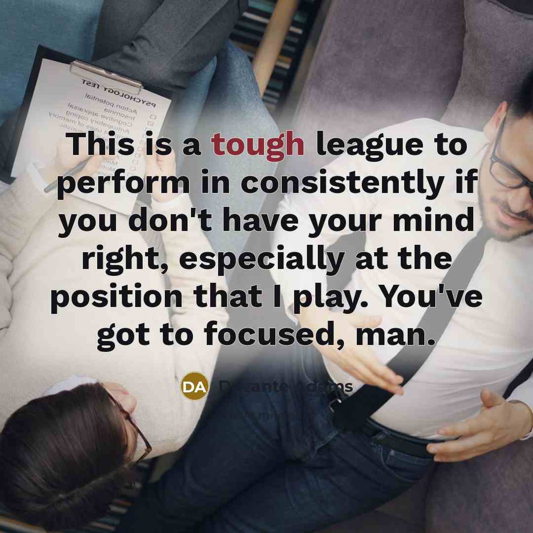 “This is a tough league to perform in consistently if…” quote by Davante Adams