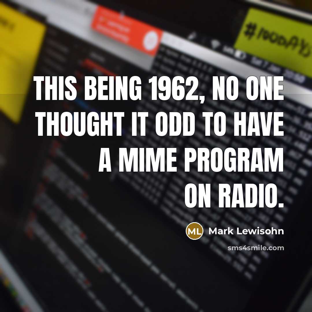 “This being 1962, no one thought it odd to have…” quote by Mark Lewisohn