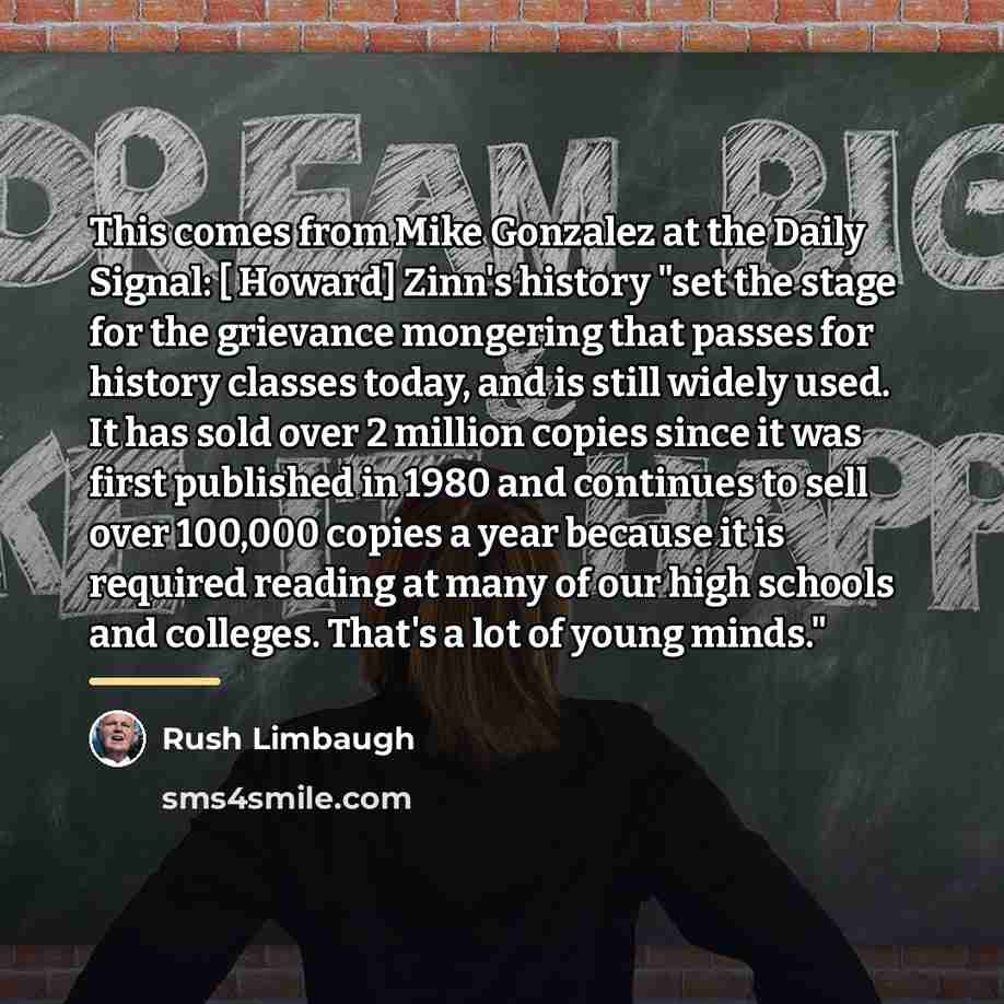 “This comes from Mike Gonzalez at the Daily Signal: […” quote by Rush Limbaugh
