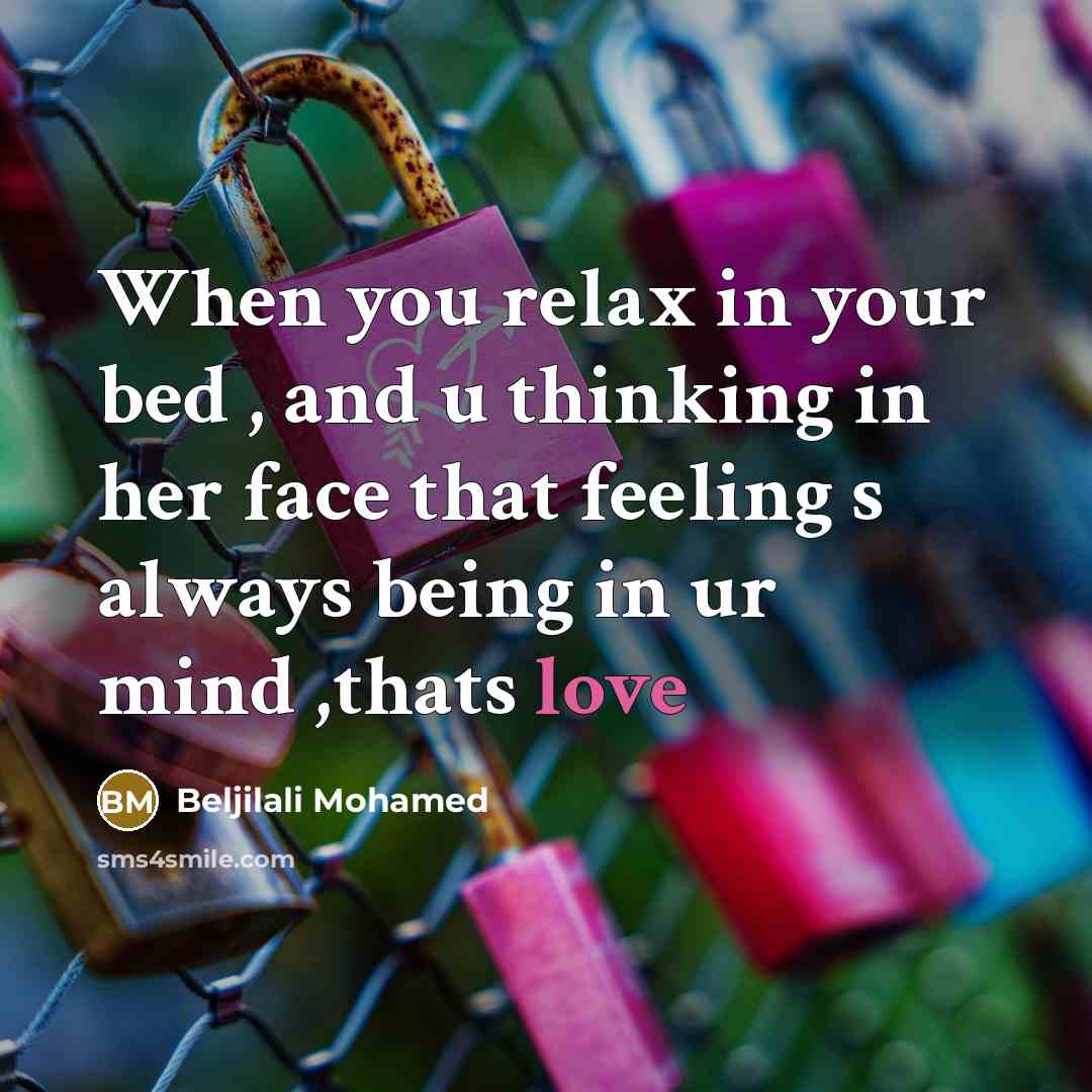 “When you relax in your bed , and u thinking…” quote by Beljilali Mohamed