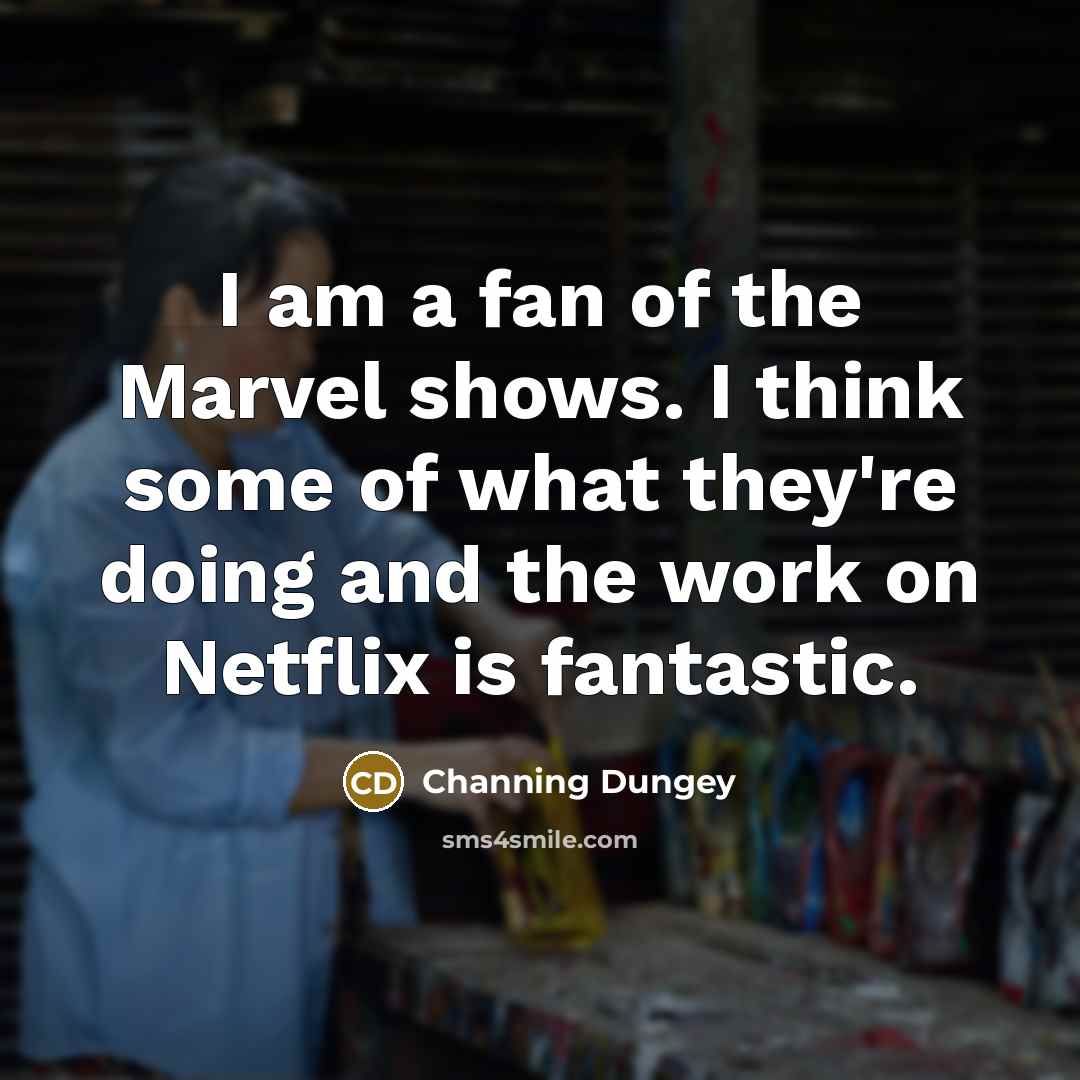 “I am a fan of the Marvel shows. I think…” quote by Channing Dungey