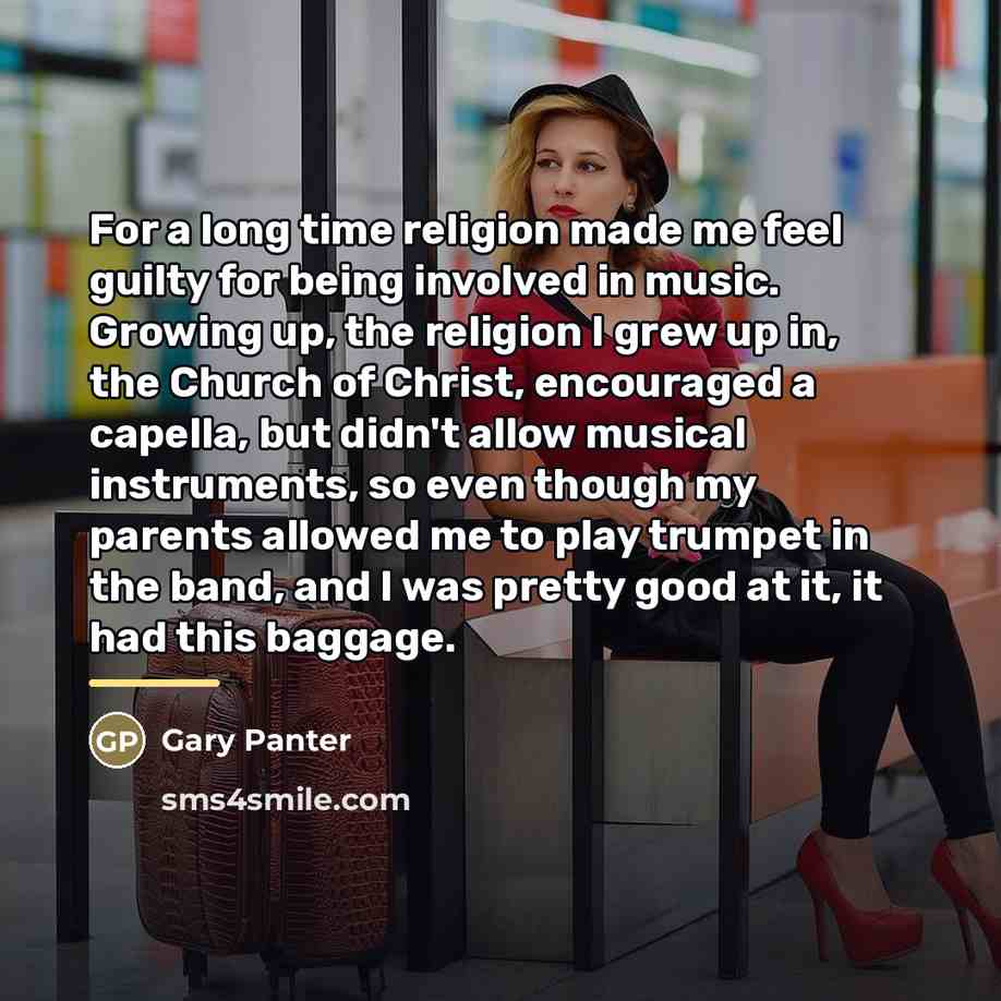 “For a long time religion made me feel guilty for…” quote by Gary Panter