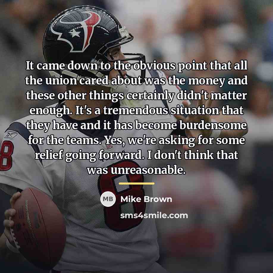 “It came down to the obvious point that all the…” quote by Mike Brown