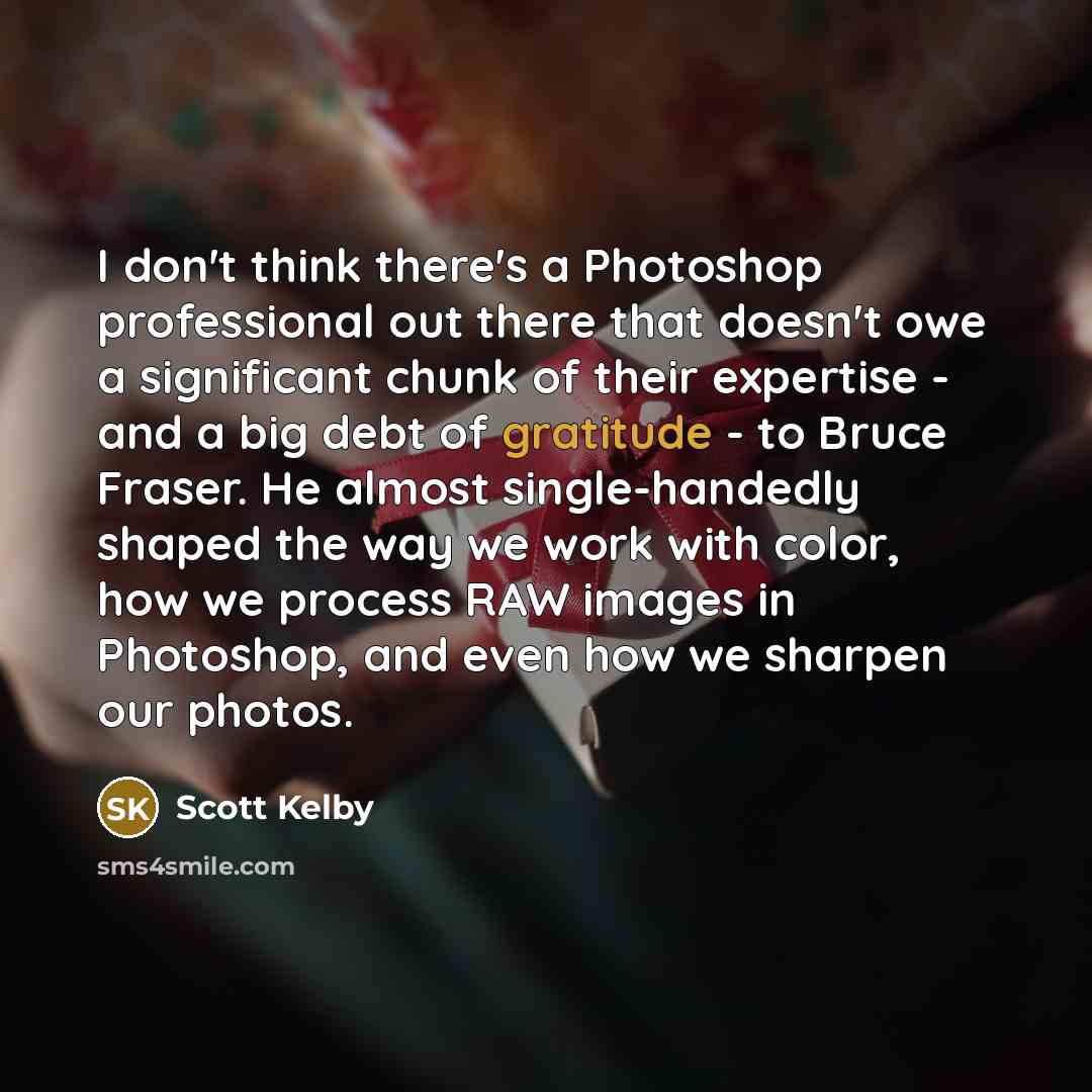 “I don't think there's a Photoshop professional out there that…” quote by Scott Kelby