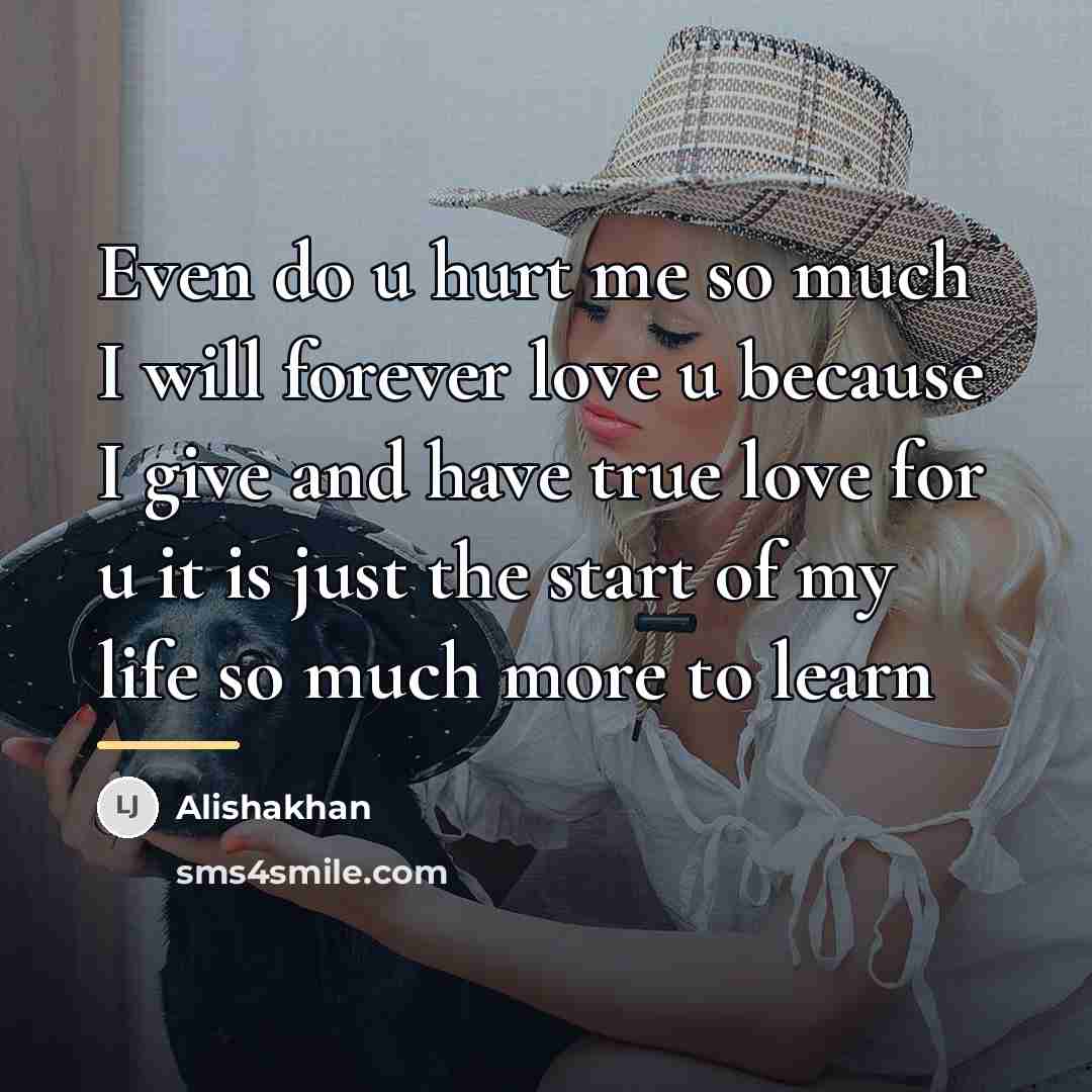 “Even do u hurt me so much I will forever…” quote by Alishakhan