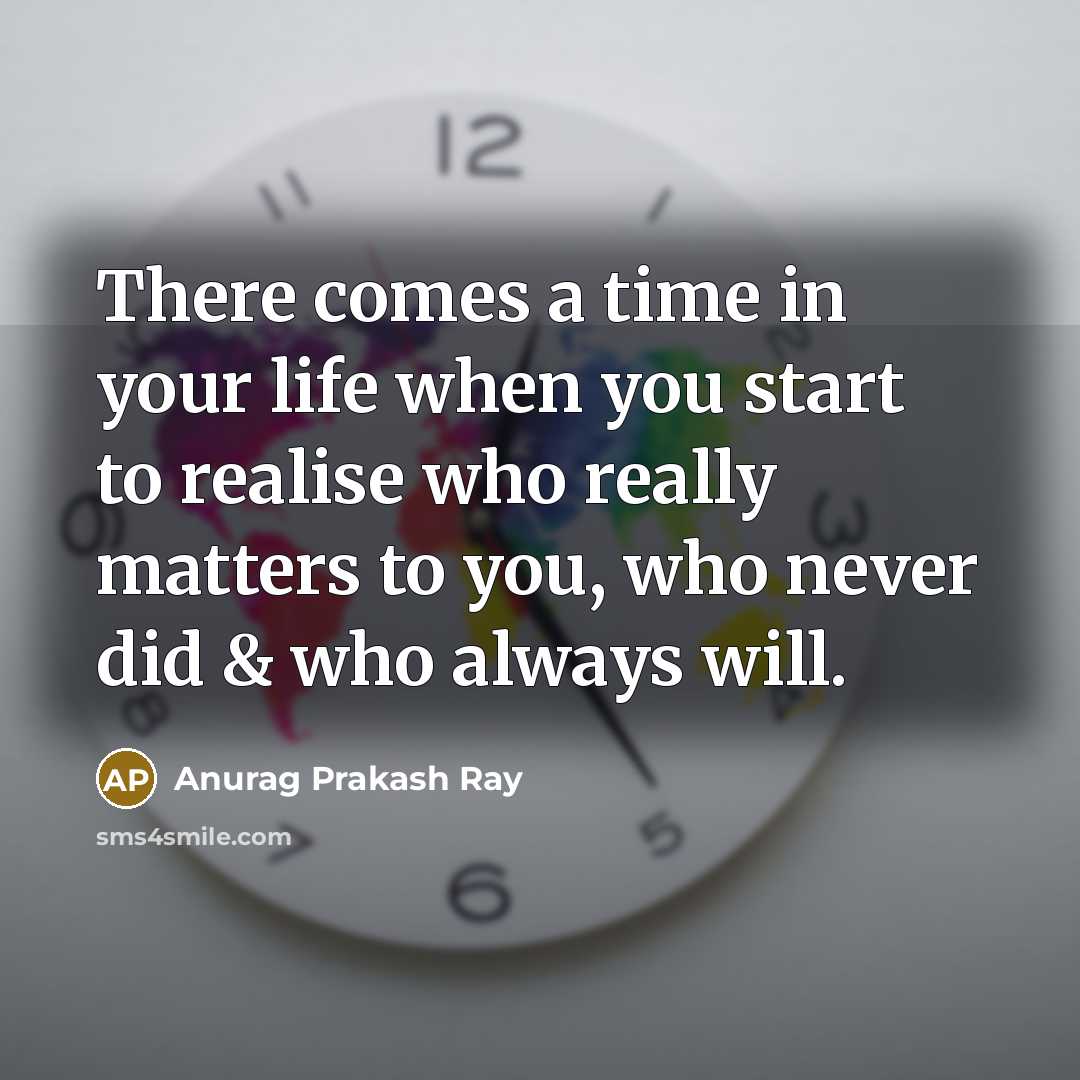 “There comes a time in your life when you start…” quote by Anurag Prakash Ray