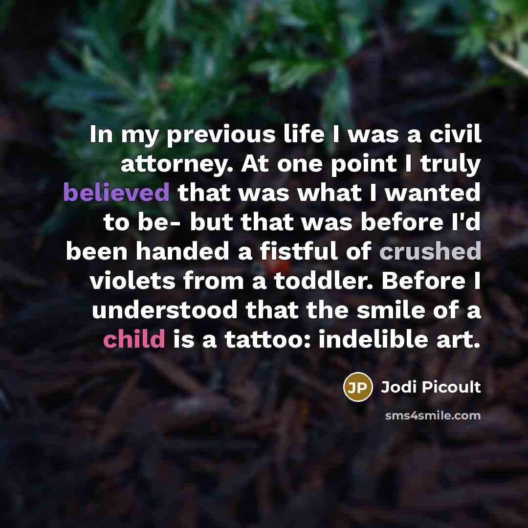 “In my previous life I was a civil attorney. At…” quote by Jodi Picoult