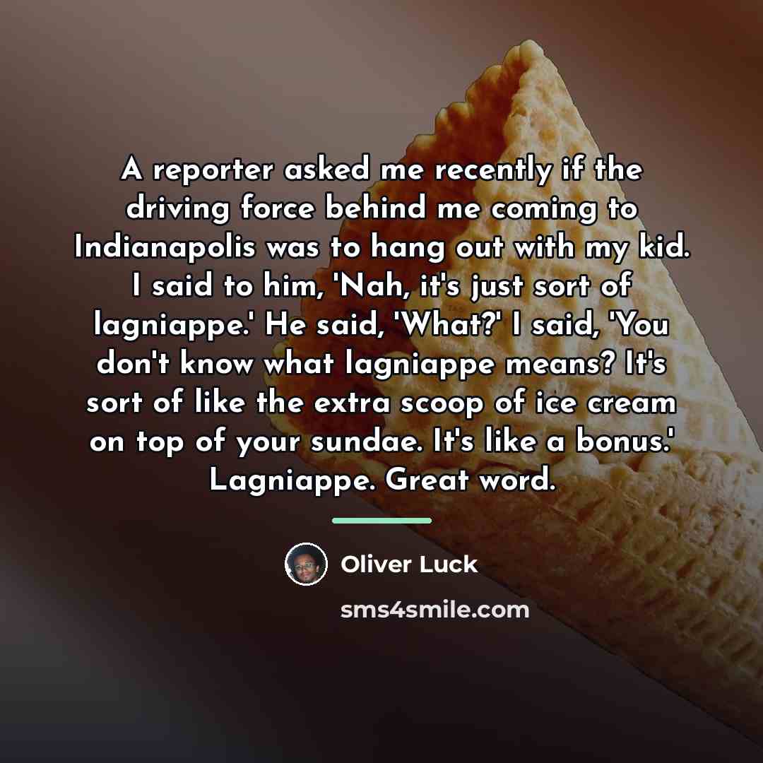 “A reporter asked me recently if the driving force behind…” quote by Oliver Luck