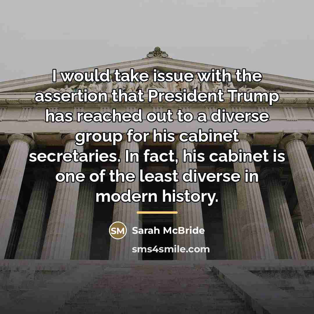 “I would take issue with the assertion that President Trump…” quote by Sarah McBride