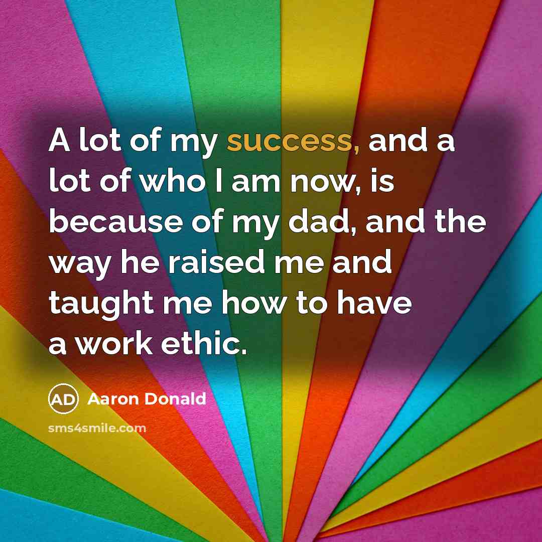 “A lot of my success, and a lot of who…” quote by Aaron Donald