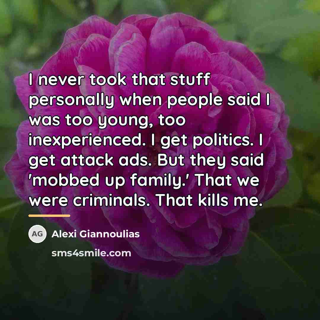 “I never took that stuff personally when people said I…” quote by Alexi Giannoulias