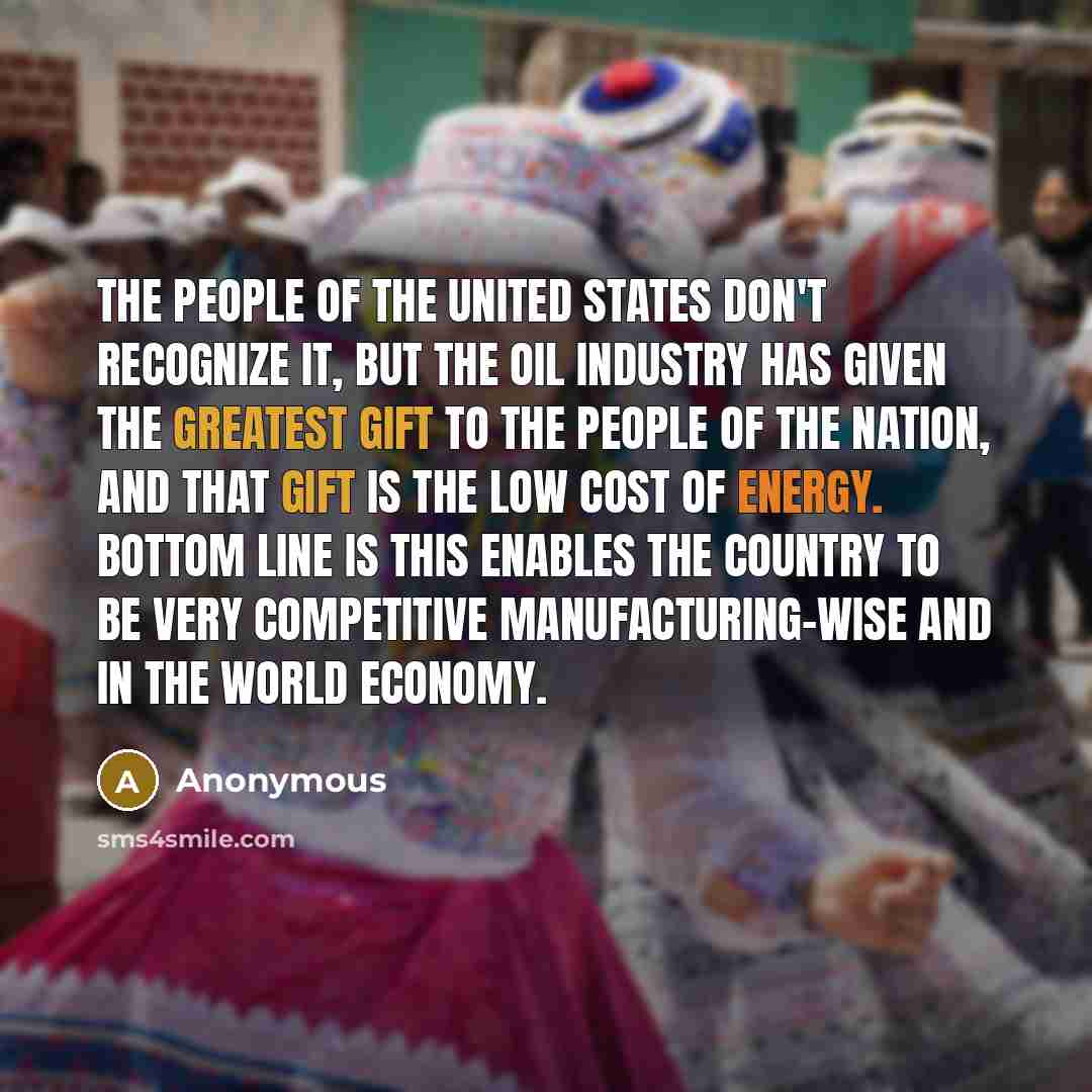 “The people of the United States don't recognize it, but…” quote by Anonymous