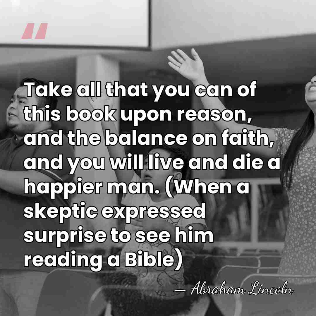 Take all that you can of this book upon reason, and the&hellip; - Abraham Lincoln